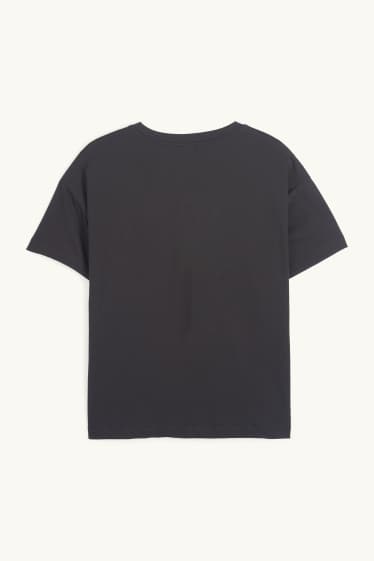 Damen - T-Shirt - Regular Fit - schwarz