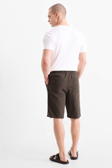 Hommes - Short - gris / marron