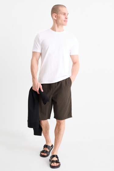 Hommes - Short - gris / marron