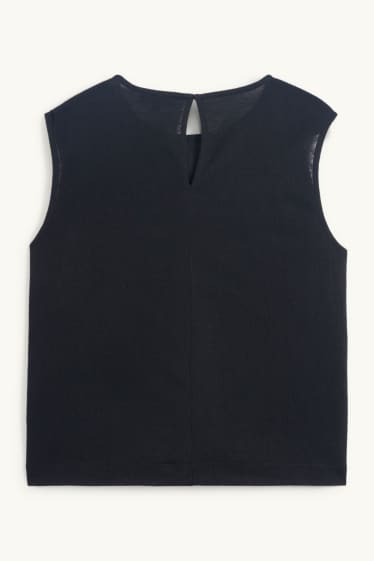 Mujer - Top ablusado - negro