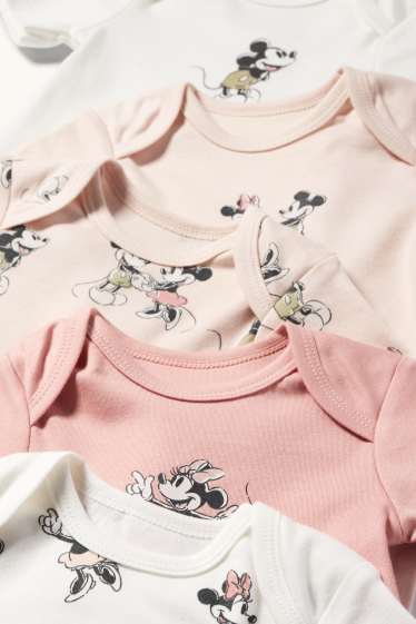 Baby Mädchen - Multipack 5er - Disney - Baby-Body - weiss / rosa