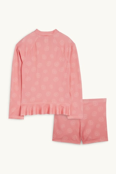 Nadó nena - Petxines - conjunt de bany amb filtre solar UV - LYCRA® XTRA LIFE™ - 2 peces - rosa