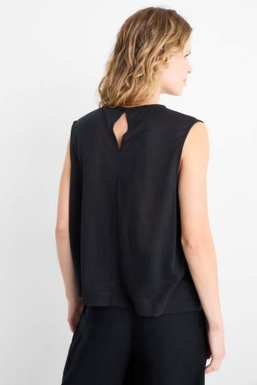 Mujer - Top ablusado - negro
