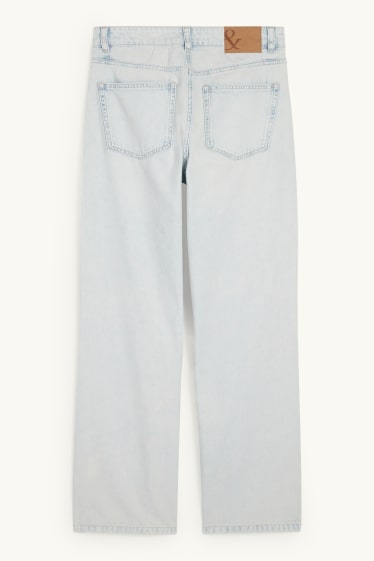 Dámské - Baggy jeans - mid waist - džíny - světle modré
