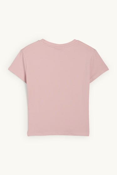 Femei - Tricou crop - Pisicile aristocrate - roz