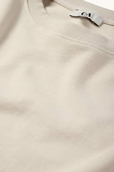 Femei - Tricou - supradimensionat - bej