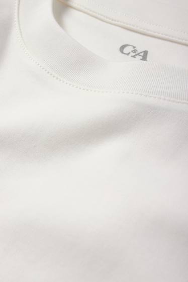 Damen - T-Shirt - Regular Fit - cremeweiß