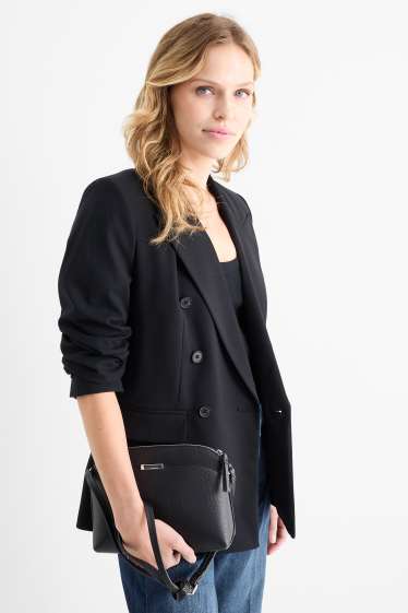 Dames - Schoudertas - imitatieleer - zwart