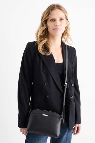 Dames - Schoudertas - imitatieleer - zwart