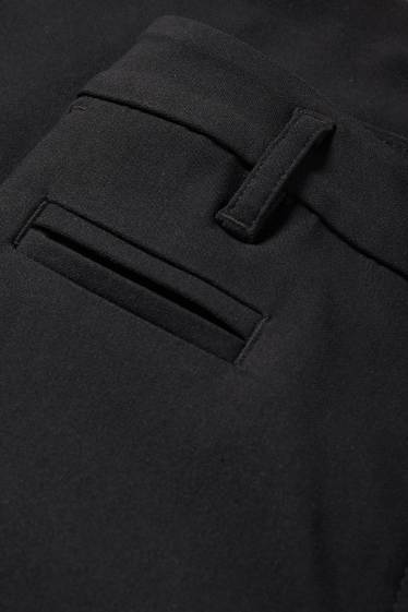 Mujer - Pantalón pirata - mid waist - slim fit - negro