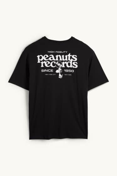 Hommes - T-shirt - relaxed fit - Peanuts - noir