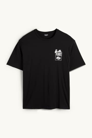 Hommes - T-shirt - relaxed fit - Peanuts - noir