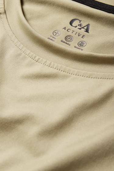 Uomo - T-shirt sportiva - regular fit - 4 Way Stretch - verde chiaro