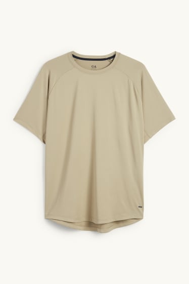Uomo - T-shirt sportiva - regular fit - 4 Way Stretch - verde chiaro