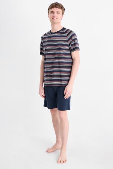 Hombre - Pijama corto - azul oscuro