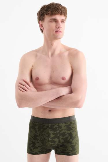 Hommes - Lot de 3 - boxers - vert