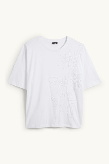 Femmes - T-shirt - regular fit - blanc