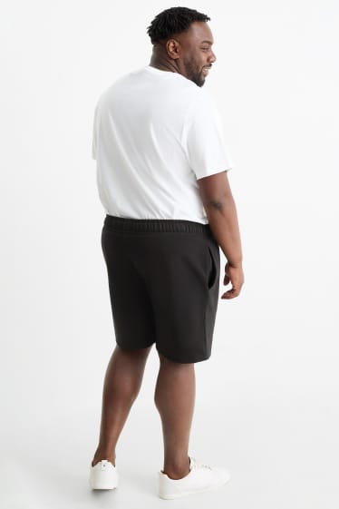 Heren - Sweatshorts - zwart