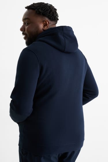 Hommes - Sweat à capuche - bleu foncé