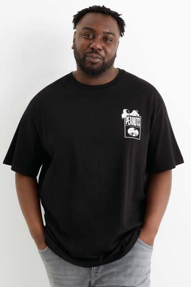 Hommes - T-shirt - relaxed fit - Peanuts - noir