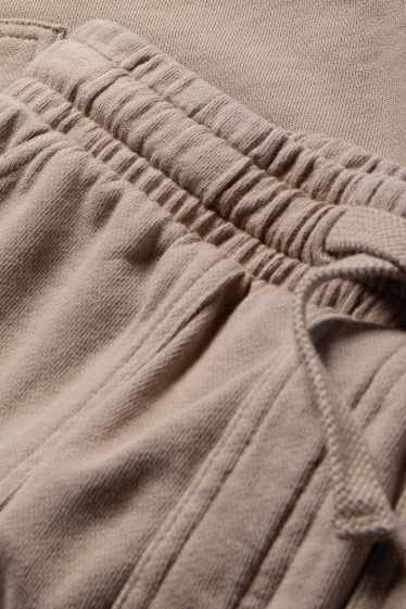 Kinder Jungen - Sweatshorts - taupe