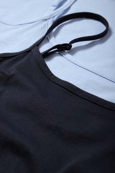 Damen - Multipack 2er - Top - blau / schwarz