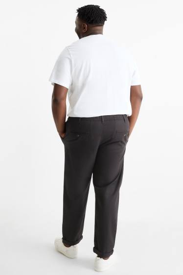 Pánské - Kalhoty chino - regular fit - černá