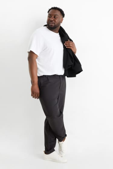 Pánské - Kalhoty chino - regular fit - černá