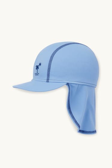 Baby Jungen - Palme - Baby-UV-Bade-Outfit - LYCRA® XTRA LIFE™ - 3 teilig - dunkelblau
