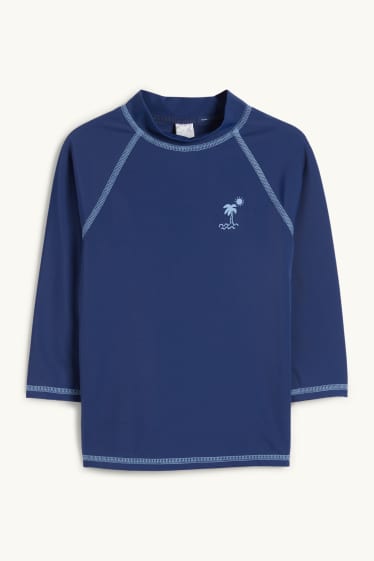 Baby Jungen - Palme - Baby-UV-Bade-Outfit - LYCRA® XTRA LIFE™ - 3 teilig - dunkelblau