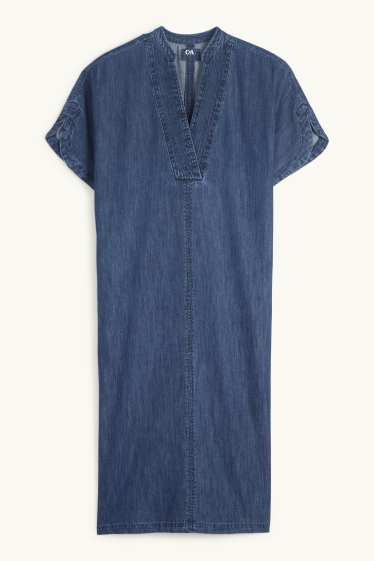 Damen - Jeans-Kaftan - dunkeljeansblau