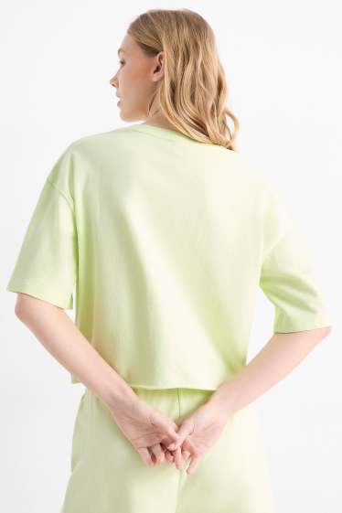 Femei - Tricou - supradimensionat - verde deschis