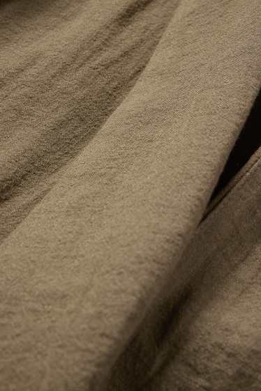 Damen - Longblazer - Relaxed Fit - khaki