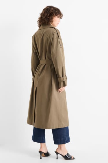 Dames - Trenchcoat - groen