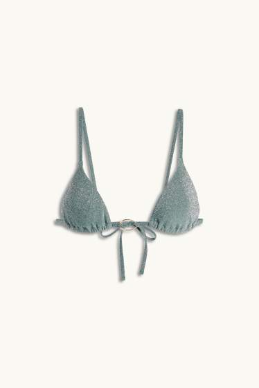 Damen - Bikini-Top - Triangel - wattiert - LYCRA® XTRA LIFE™ - grün