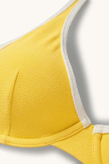 Femmes - Haut de bikini avec armatures - LYCRA® XTRA LIFE™ - texturé - jaune