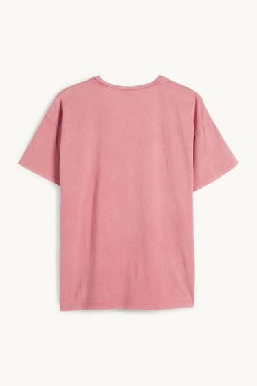 Femei - Tricou - supradimensionat - Micul meu ponei - roz închis