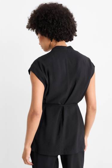 Damen - Weste - Relaxed Fit - schwarz