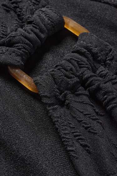 Femmes - Bas de bikini - mid waist - LYCRA® XTRA LIFE™ - texturé - noir