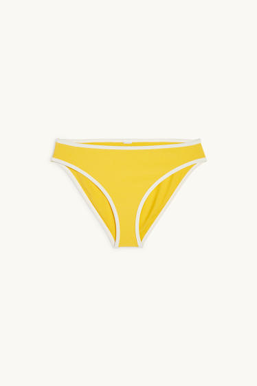 Femmes - Bas de bikini - mid waist - LYCRA® XTRA LIFE™ - texturé - jaune