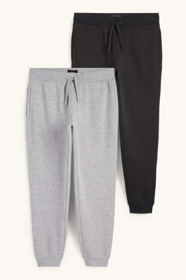 Herren - Multipack 2er - Jogginghose - grau