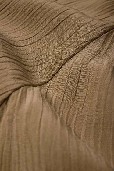 Women - Viscose A-line dress - khaki
