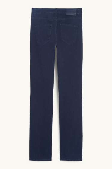 Damen - Premium Denim by C&A - Straight Jeans - Mid Waist - dunkeljeansblau