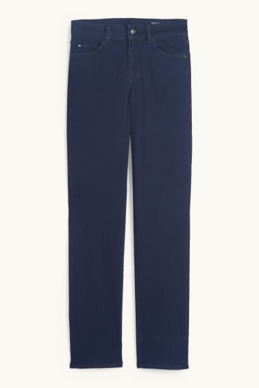 Damen - Premium Denim by C&A - Straight Jeans - Mid Waist - dunkeljeansblau