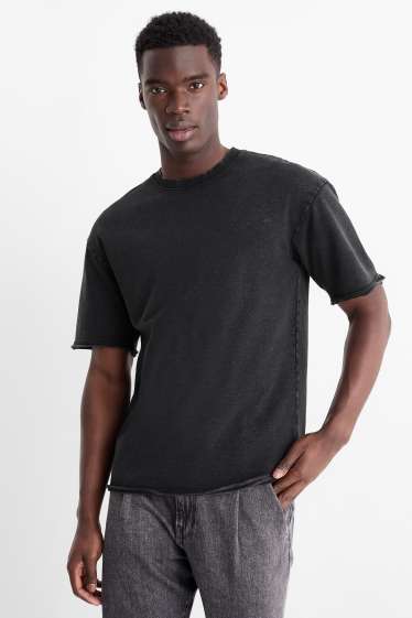 Uomo - T-shirt - relaxed fit - grigio scuro