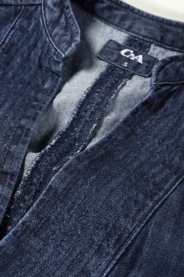 Women - Denim blouse top - denim-dark blue