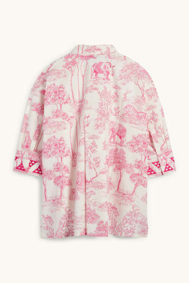 Women - Rangsutra x C&A - blouse - white / rose