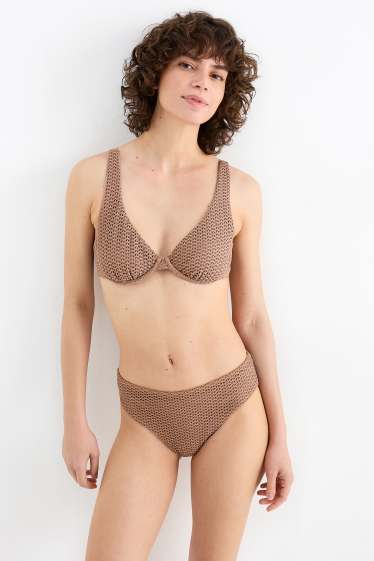 Dona - Top de biquini amb cèrcols - LYCRA® XTRA LIFE™ - marró