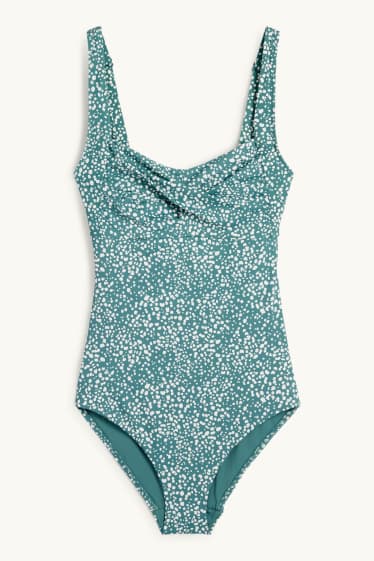 Damen - Prothesen-Badeanzug - LYCRA® XTRA LIFE™ - gepunktet - grün