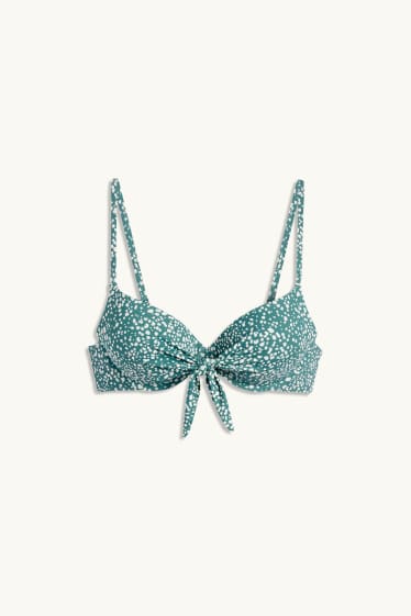 Women - Underwire bikini top - padded - LYCRA® XTRA LIFE™ - green